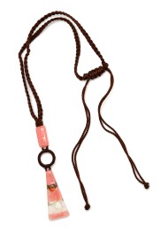 Glass Triangle Pendant Necklace